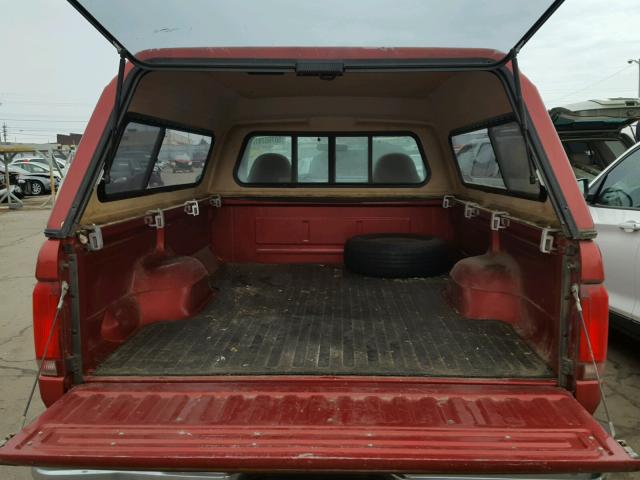 1FTEF15N3TLA51252 - 1996 FORD F150 RED photo 9