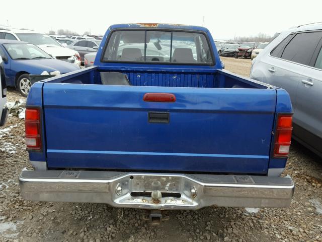 1B7GL23X2TS632176 - 1996 DODGE DAKOTA BLUE photo 9