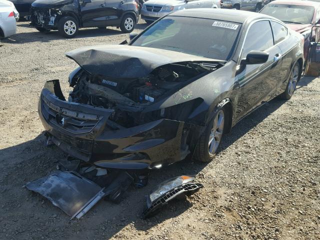 1HGCS2B83BA007609 - 2011 HONDA ACCORD EXL BLACK photo 2