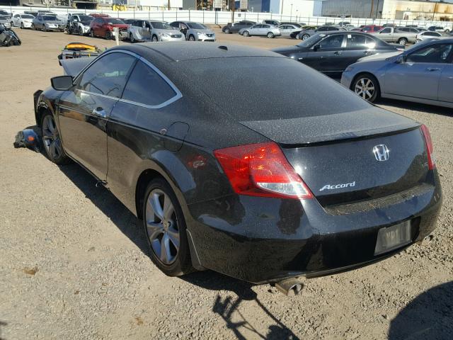 1HGCS2B83BA007609 - 2011 HONDA ACCORD EXL BLACK photo 3