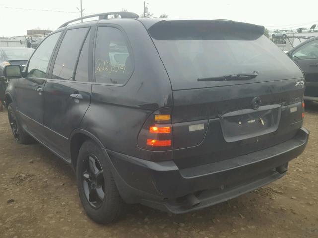 5UXFA535X2LP56138 - 2002 BMW X5 3.0I BLACK photo 3