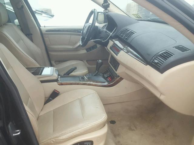 5UXFA535X2LP56138 - 2002 BMW X5 3.0I BLACK photo 5
