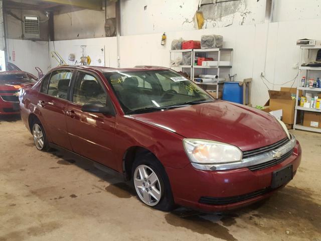 1G1ZT54845F229869 - 2005 CHEVROLET MALIBU LS MAROON photo 1