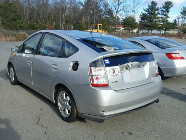 JTDKB20U453002910 - 2005 TOYOTA PRIUS SILVER photo 3