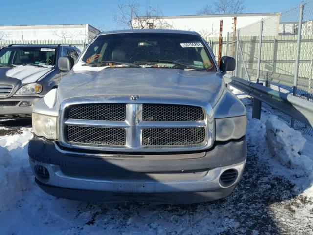 1D7HA16N72J171551 - 2002 DODGE RAM 1500 GRAY photo 9