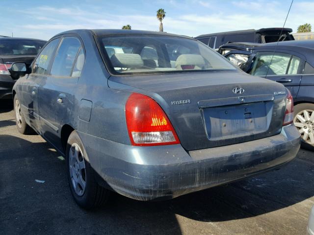 KMHDN45D23U642783 - 2003 HYUNDAI ELANTRA GL GREEN photo 3