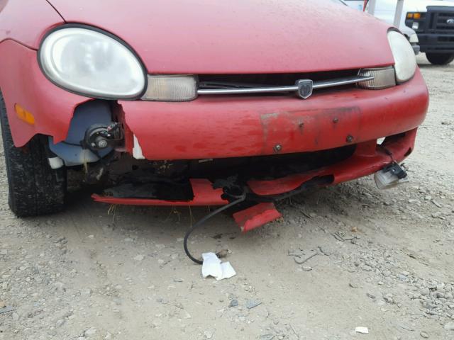 1B3ES46C4YD582487 - 2000 DODGE NEON BASE RED photo 9