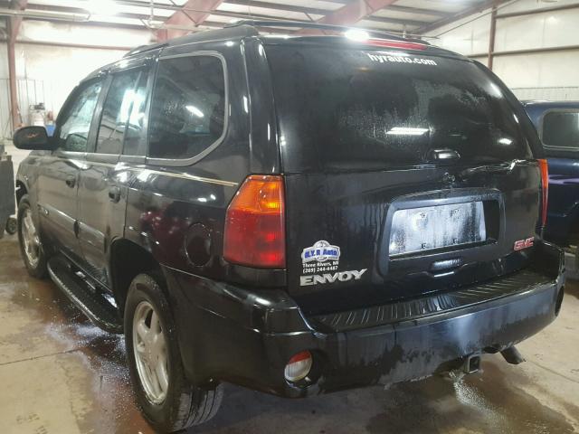 1GKDT13S842367934 - 2004 GMC ENVOY BLACK photo 3