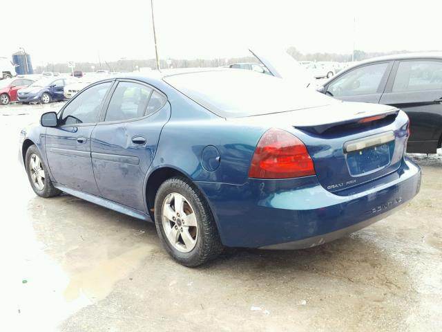 2G2WP522751245301 - 2005 PONTIAC GRAND PRIX BLUE photo 3