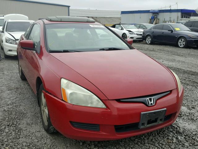 1HGCM72524A022568 - 2004 HONDA ACCORD EX RED photo 1