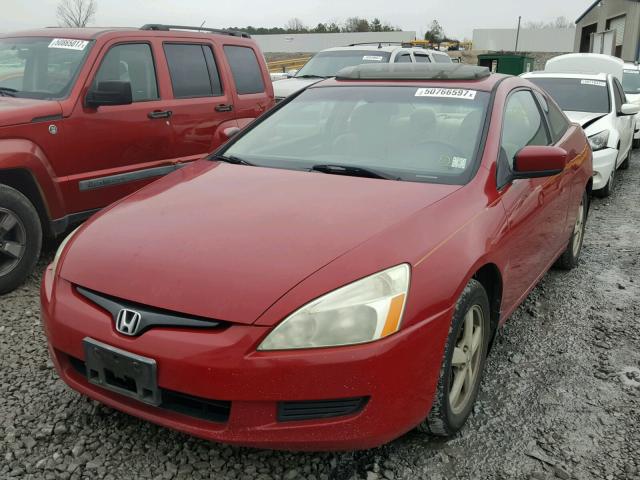 1HGCM72524A022568 - 2004 HONDA ACCORD EX RED photo 2