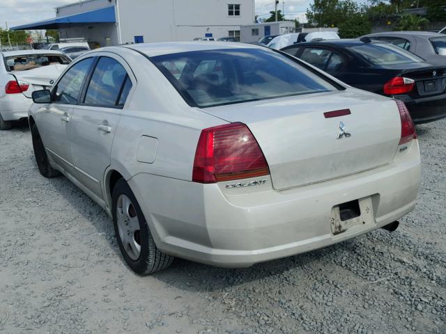 4A3AB36F85E023237 - 2005 MITSUBISHI GALANT ES WHITE photo 3