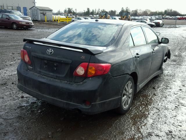 2T1BU40E59C092659 - 2009 TOYOTA COROLLA BA BLACK photo 4