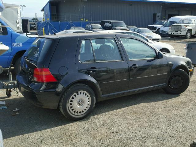 9BWGT21J614011707 - 2001 VOLKSWAGEN GOLF GLS BLACK photo 4