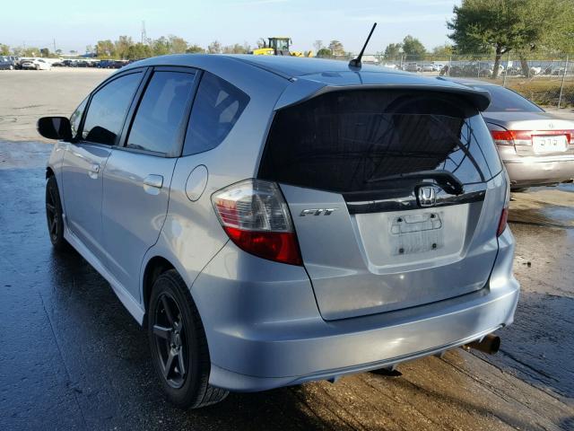 JHMGE88439C004737 - 2009 HONDA FIT SPORT BLUE photo 3