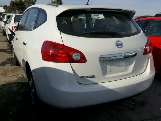 JN8AS5MV5DW642545 - 2013 NISSAN ROGUE S WHITE photo 3