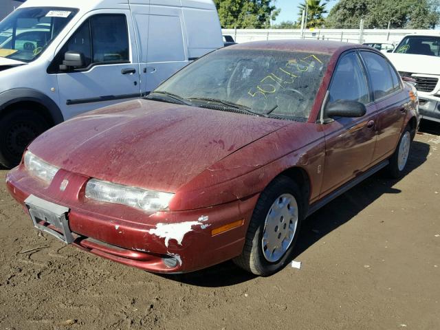 1G8ZK5271VZ310017 - 1997 SATURN SL2 MAROON photo 2