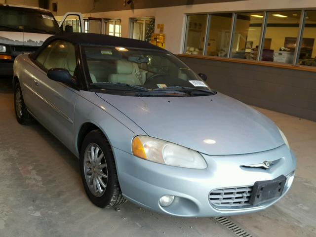 1C3EL65R02N349015 - 2002 CHRYSLER SEBRING LI SILVER photo 1