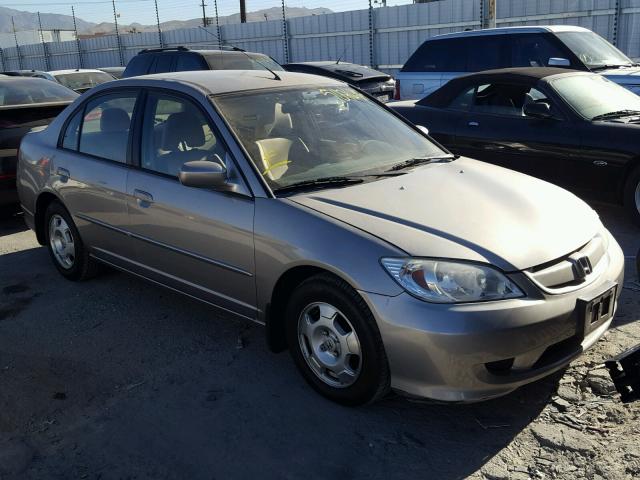 JHMES96605S009419 - 2005 HONDA CIVIC HYBR TAN photo 1