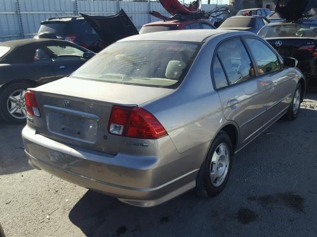 JHMES96605S009419 - 2005 HONDA CIVIC HYBR TAN photo 4