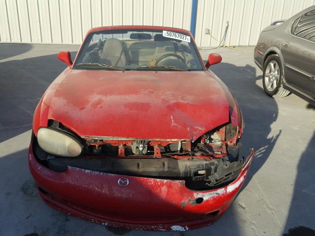 JM1NB3534Y0143310 - 2000 MAZDA MX-5 MIATA RED photo 9