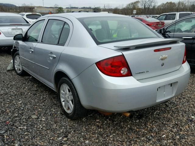 1G1AL55F767844048 - 2006 CHEVROLET COBALT LT SILVER photo 3