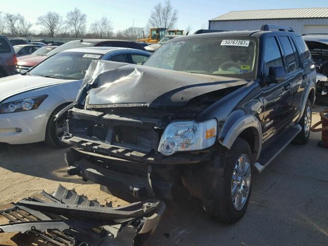 1FMEU74897UB84341 - 2007 FORD EXPLORER E BLACK photo 2