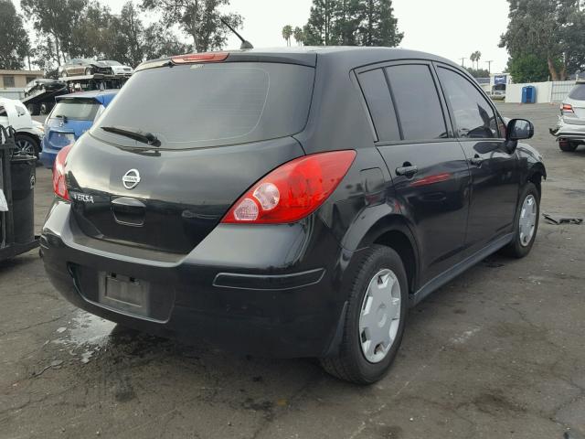 3N1BC13E89L379703 - 2009 NISSAN VERSA S BLACK photo 4