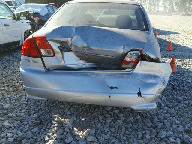 2HGES16344H616665 - 2004 HONDA CIVIC DX V SILVER photo 9