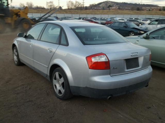 WAULC68E53A341266 - 2003 AUDI A4 1.8T QU SILVER photo 3