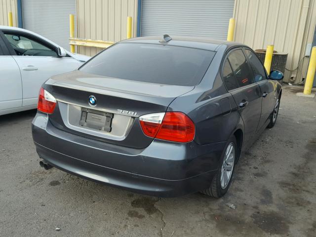 WBAVA33557KX83727 - 2007 BMW 328 I GRAY photo 4