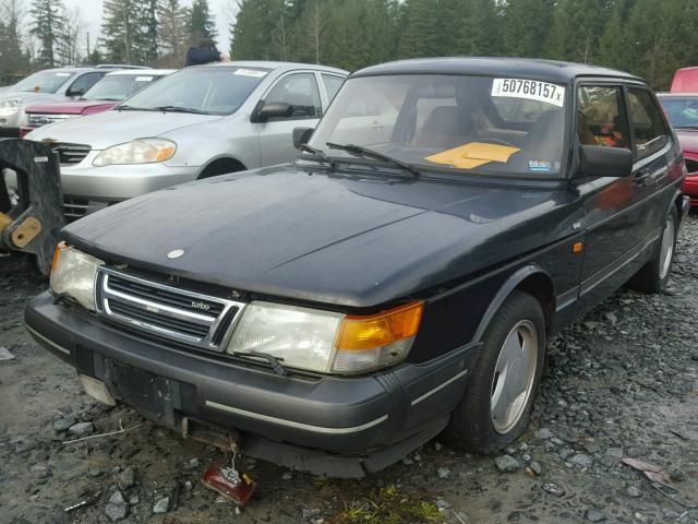 YS3AL36L7N2019776 - 1992 SAAB 900 BLACK photo 2