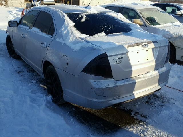 3FAHP0HG6BR231901 - 2011 FORD FUSION SE SILVER photo 3