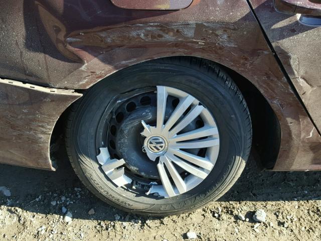 1VWAT7A37EC084284 - 2014 VOLKSWAGEN PASSAT S Շագանակագույն լուսանկար 9