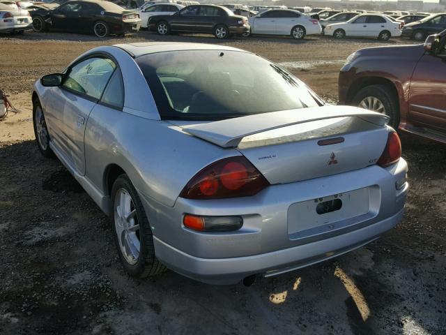 4A3AC54L9YE077216 - 2000 MITSUBISHI ECLIPSE GT SILVER photo 3