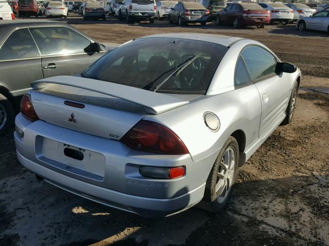 4A3AC54L9YE077216 - 2000 MITSUBISHI ECLIPSE GT SILVER photo 4