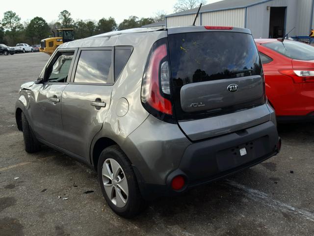 KNDJN2A28E7092703 - 2014 KIA SOUL GRAY photo 3