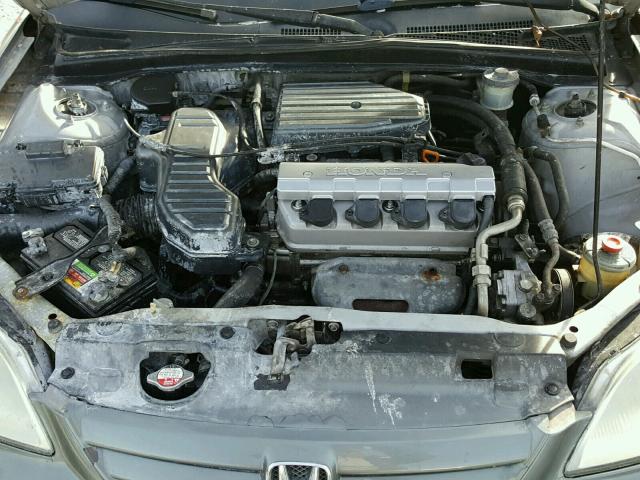 2HGES16552H559830 - 2002 HONDA CIVIC LX GREEN photo 7