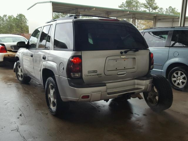 1GNDS13SX62359830 - 2006 CHEVROLET TRAILBLAZE SILVER photo 3