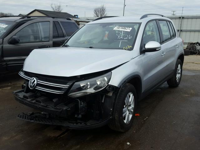 WVGAV7AX2GK000487 - 2016 VOLKSWAGEN TIGUAN S SILVER photo 2