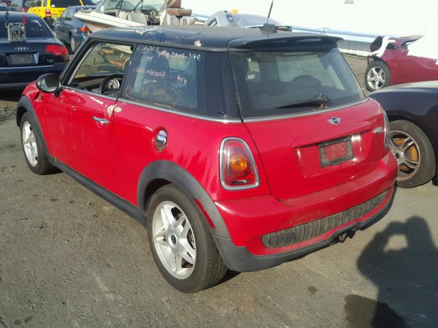 WMWMF7C59ATZ70278 - 2010 MINI COOPER S RED photo 3