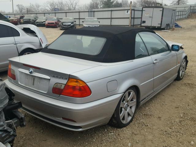 WBABS33451JY55952 - 2001 BMW 325 CI SILVER photo 4