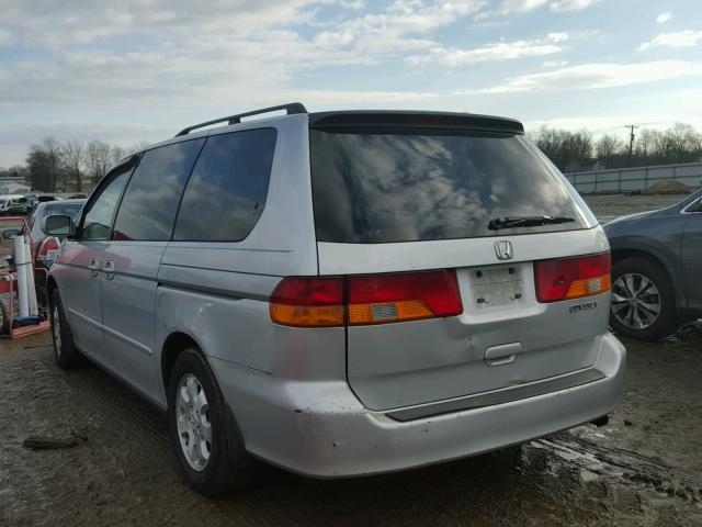 5FNRL18704B033416 - 2004 HONDA ODYSSEY EX SILVER photo 3