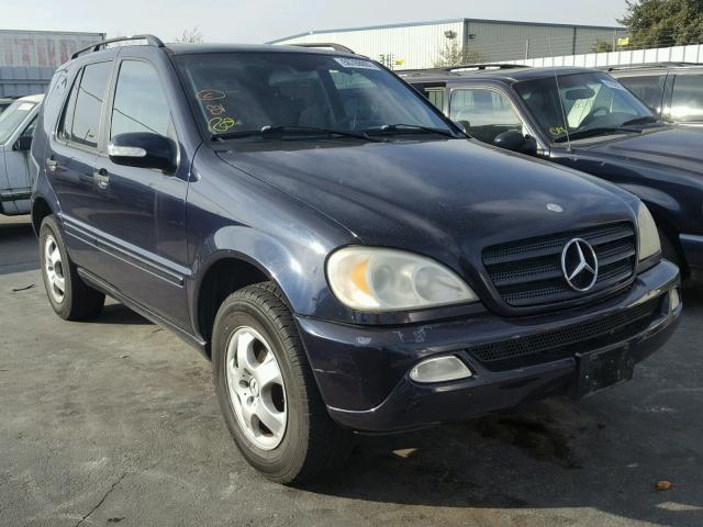 4JGAB57EX4A471405 - 2004 MERCEDES-BENZ ML 350 BLUE photo 1