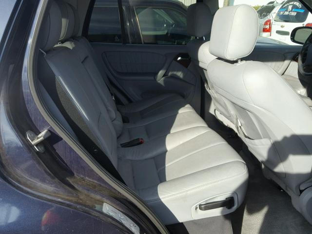 4JGAB57EX4A471405 - 2004 MERCEDES-BENZ ML 350 BLUE photo 6