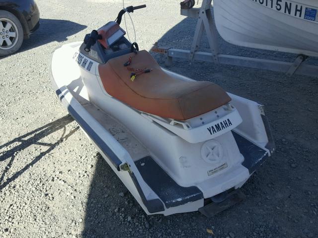 YAM03834F788 - 1987 YAMAHA WAVERUNNER WHITE photo 3