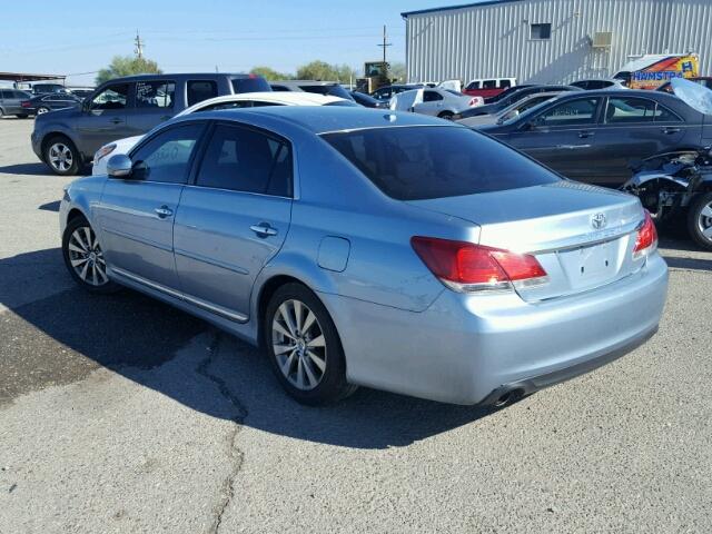 4T1BK3DB2BU377310 - 2011 TOYOTA AVALON BAS Mavi fotoğraf 3