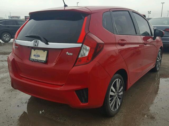 JHMGK5H79GS000437 - 2016 HONDA FIT EX RED photo 4