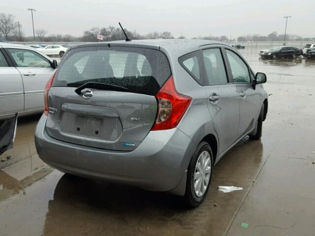 3N1CE2CP3EL402580 - 2014 NISSAN VERSA NOTE SILVER photo 4