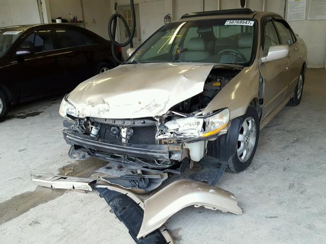 1HGCG56632A034014 - 2002 HONDA ACCORD EX TAN photo 2